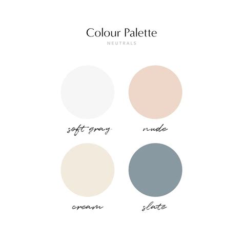 Soft Aesthetic Color Palette Neutral