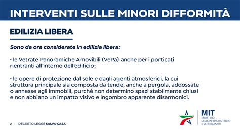 DECRETI LEGGE SALVA CASA DISPOSIZIONI IN MATERIA DI SEMPLIFICAZIONE