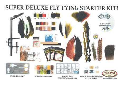 Wapsi Deluxe Fly Tying Starter Kit With Book In Canada Tyee Marine