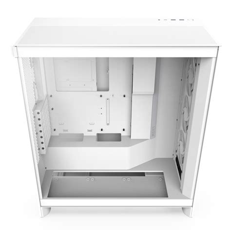 Gabinete NZXT H7 FLOW RGB Blanco Versión 2024 Cristal Templado