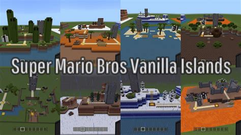 Super Mario Bros Vanilla Islands Made In Minecraft Youtube