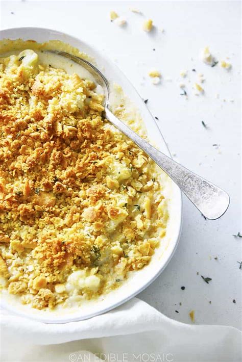 Easy Cauliflower Gratin Recipe With Buttery Ritz Topping If You Like British Cauliflower