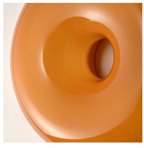 Ikea Varmblixt Led Table Wall Donut Lamp Orange Glass Round Sabine