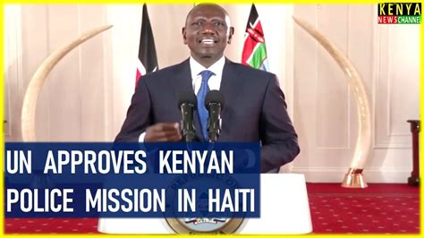 Kenyan President Ruto Big Announcement On Sending Police To Haiti Youtube