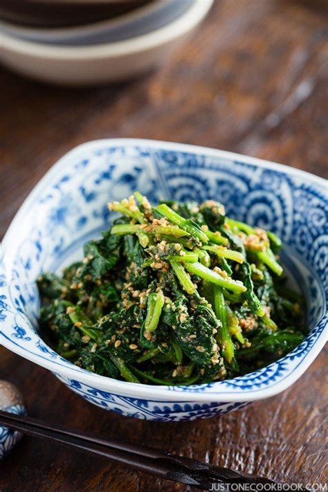 Japanese Spinach Salad With Sesame Dressing Horenso Gomaae