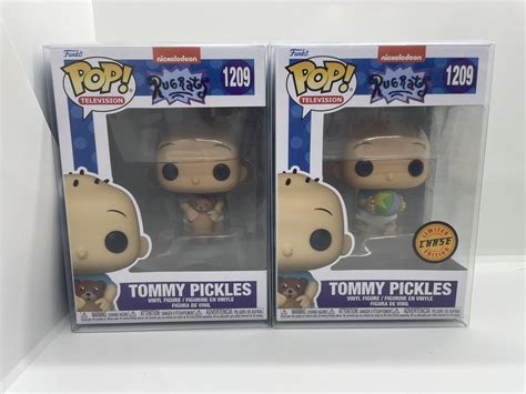 Funko Pop Tommy Pickles Chase And Common Rugrats Nickelodeon In Hand Protectors Ebay