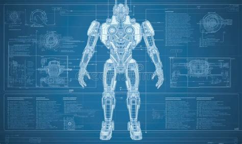 Infographic Blueprint Showcases Precise Engineering And Assembly Of A