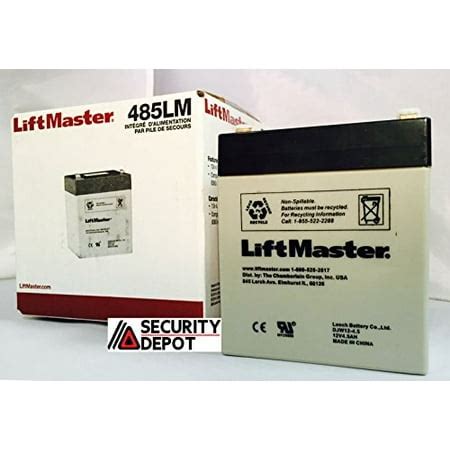 Chamberlain Liftmaster 485LM Battery LiftMaster Garage Door Openers ...