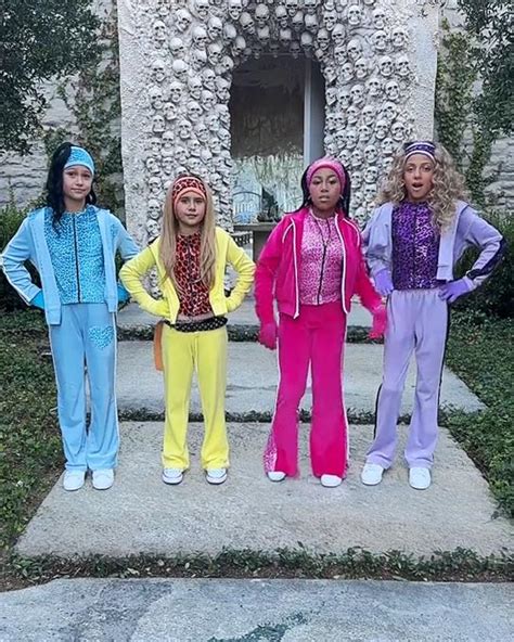 North West Penelope Disick Turn Back Time In ‘cheetah Girls Costumes Us Weekly