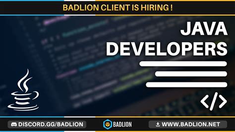 Hiring Minecraft Developers Badlion