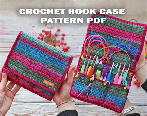 Super Easy Crochet Hook Case Pattern Pdf Hook Organizer Diy