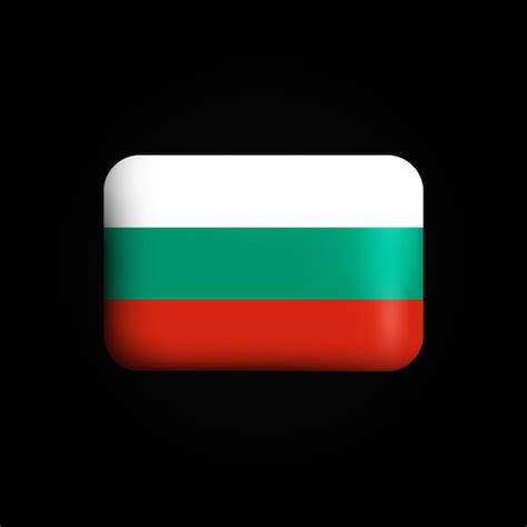 Premium Vector Bulgaria Flag 3d Icon National Flag Of Bulgaria