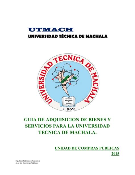 Guía de Contratación Pública Universidad Técnica de Machala