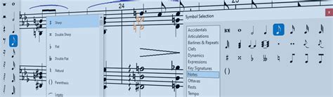 Selecting Symbols SmartScore 64 Piano NE Online Help