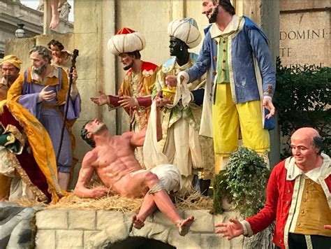 A Naked Man Steals The Show In The Vaticans New Nativity Scene Rendition