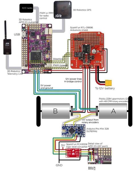 Arduino Self Balancing Robot Schematic Robo Arduino Arduino