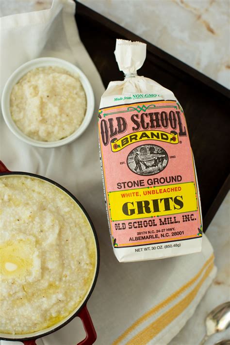 Non Gmo Stone Ground White Grits 30oz Gluten Free Old School Mill Inc