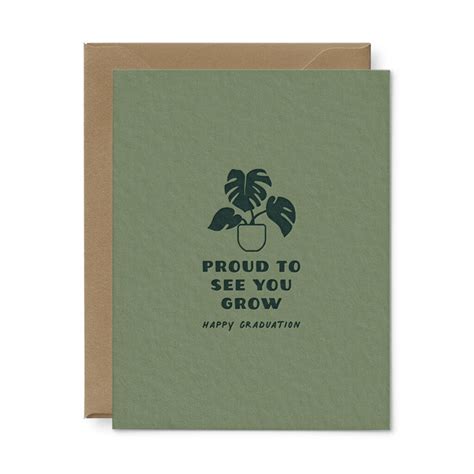 See You Grow Graduation Greeting Card Ruff House Print Shop