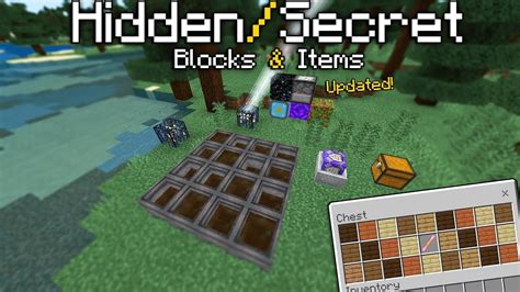 NEW Hidden Secret Blocks On Minecraft Bedrock Edition Updated YouTube