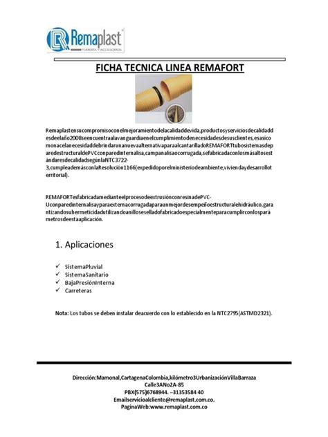 Pdf Ficha Tecnica Remafort Dokumen Tips