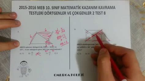 Sinif Meb Kazanim Kavrama Testler D Rtgenler Ve Okgenler Test