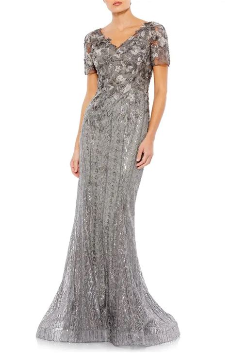 Mac Duggal Embellished Mermaid Gown Olive Editorialist