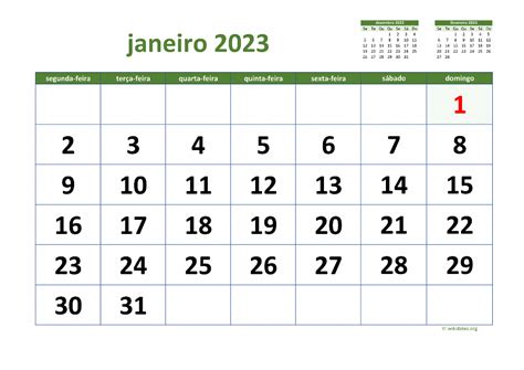 Calendario De Janeiro Imprimir Calcomania Imagesee