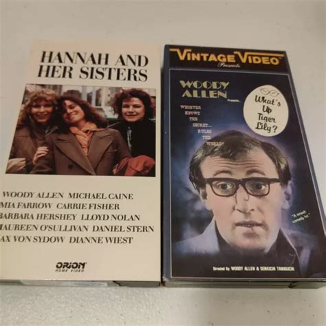 Woody Allen Vhs Lot Whats Up Tiger Lily Hannah And Her Sisters