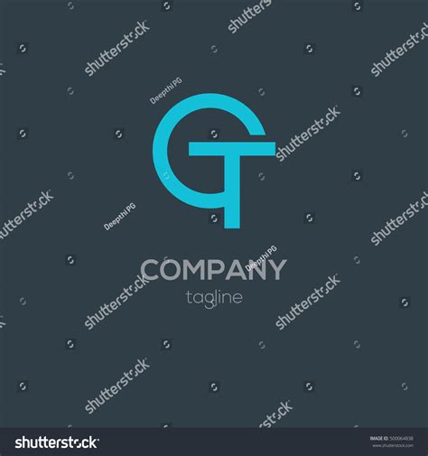 C T Letter Logo Design Stock Vector Royalty Free 500064838 Shutterstock