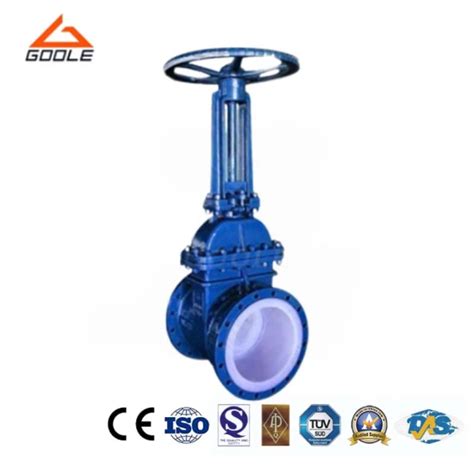 Fep Ptfe F Pfa Lined Manual Gate Valve Globe Valve Diaphragm Valve