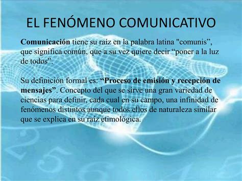 El Fenómeno Comunicativo PPT