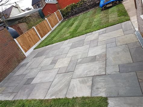 Kandla Grey Mm Calibrated Natural Silver Sandstone Series Paving