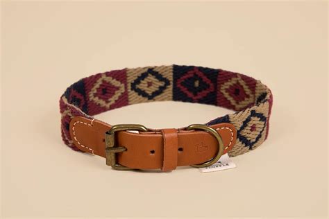 Hundehalsband Baumwolle Gurtband Hundehalsband Größe L 37 42cm