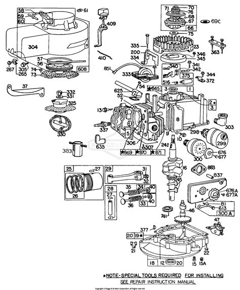 Briggs Stratton Model E Series Parts Diagram Briggs