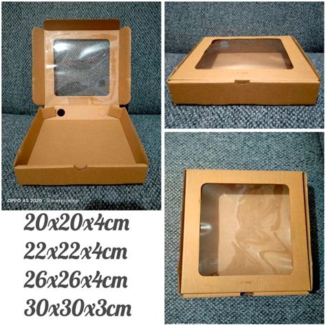 Jual Box Eflute Window Pizza Dus Kotak Indonesiashopee Indonesia