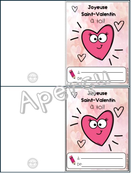 Cartes De Saint Valentin Pour Tous