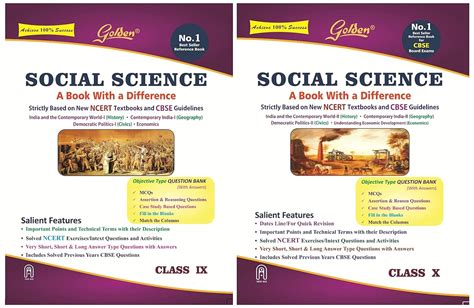 Golden Social Science And Golden Social Science Based On Ncert For Class 9 Books