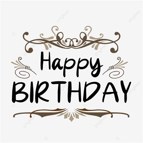 Happy Birthday Text Vector Hd Images Happy Birthday Text Vector