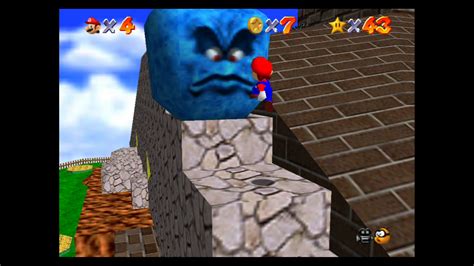 Super Mario 64 Whomps Fortress Stars Shoot Into The Wild Blue