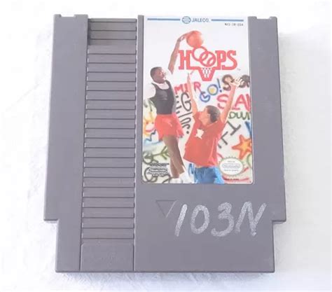 Hoops Juego Original Para Nintendo Nes 1989 Jaleco Meses Sin Intereses