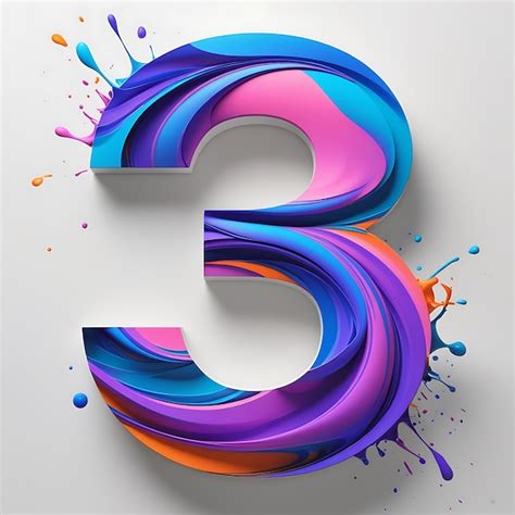 number  icon design premium ai generated image