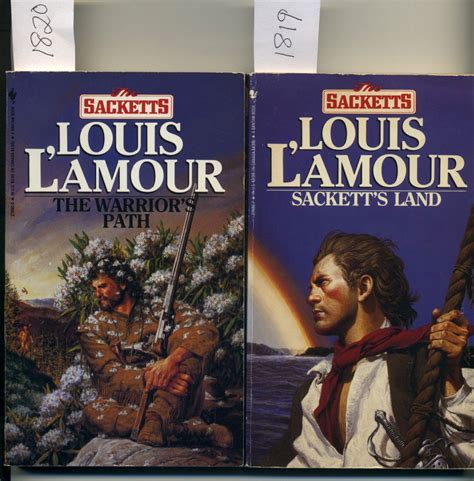 Lot Of 2 Louis Lamour Sacketts Land Warriors Path Western Paperback