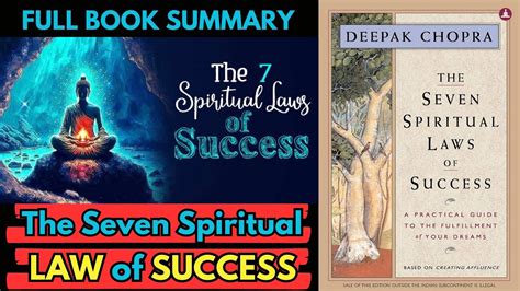 The Seven Spiritual Laws Of Success Book Summary Laws Of Success By