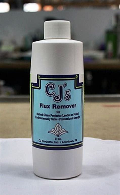 Cj S Flux Remover For Stained Glass 8 Oz Bottle Etsy