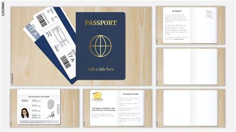 Free Passport Template For Virtual Field Trips Or To Collect Badges Or