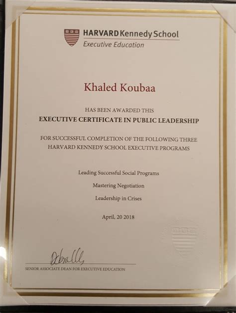 Professional Transformation Global Recognition Khaled Koubaa