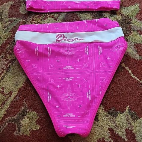 Dixxon Swim Dixxon Hot Pink And White Piece Swim Poshmark