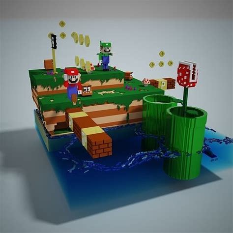 Mario Land 3d Model Cgtrader