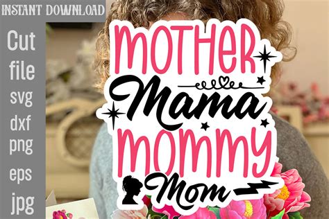 Mother Mama Mommy Mom Svg Cut File Graphic By Simacrafts · Creative Fabrica