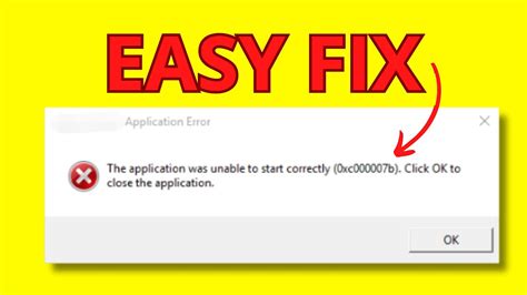 How To Fix Error 0xc000007B Very Easy YouTube